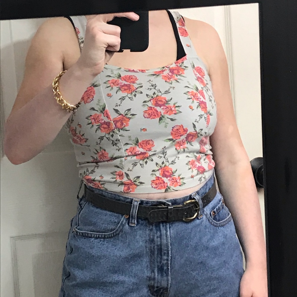 Charlotte Russe Floral Crop Top